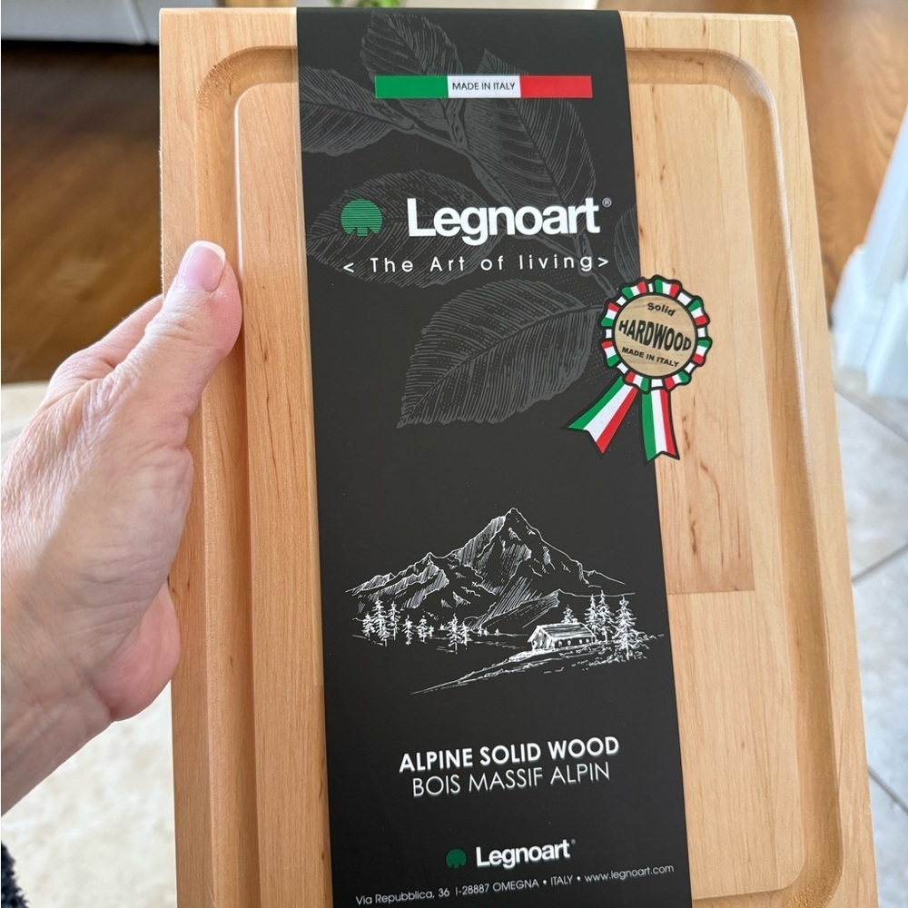 Alpine Solid Wood Cutting Board - Natural Brown Italy - Picture 4 of 4